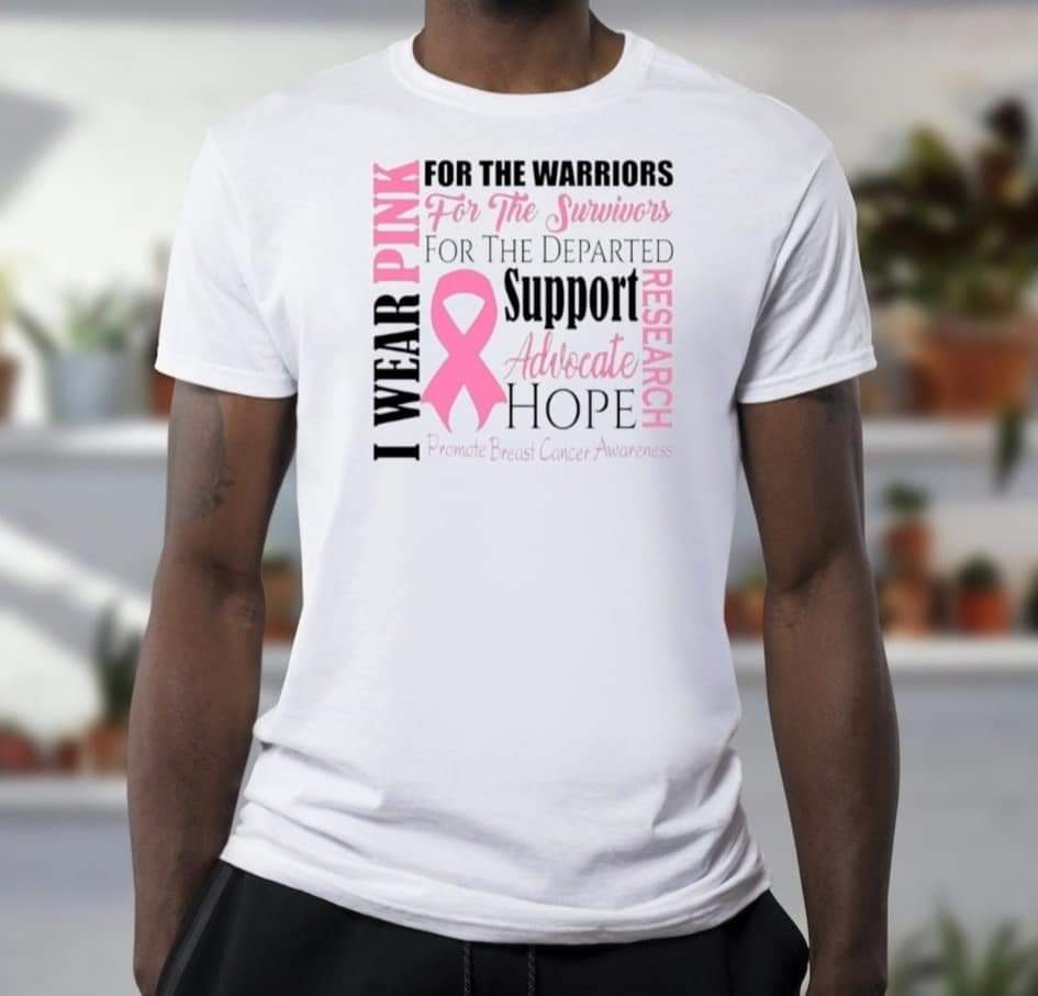 Breast Cancer Awareness T-shirt 🎀 - Benefits Charity