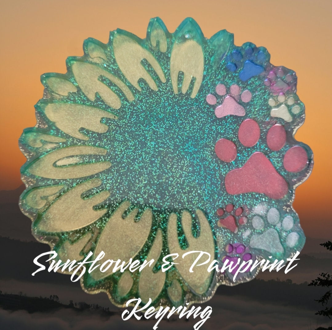 Sunflower & Pawprints Small Sign