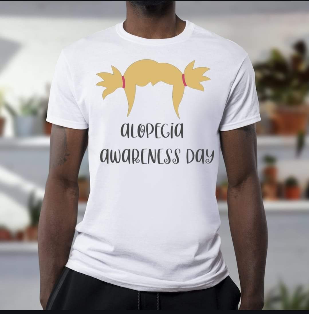 Alopecia Areata Awareness T-shirt - Benefits Charity