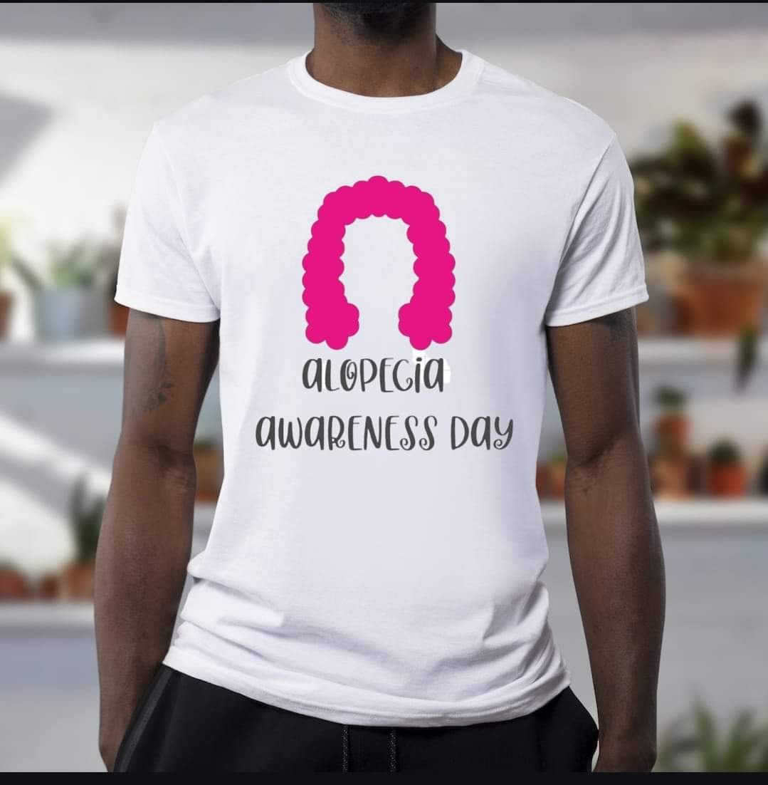 Alopecia Areata Awareness T-shirt - Benefits Charity