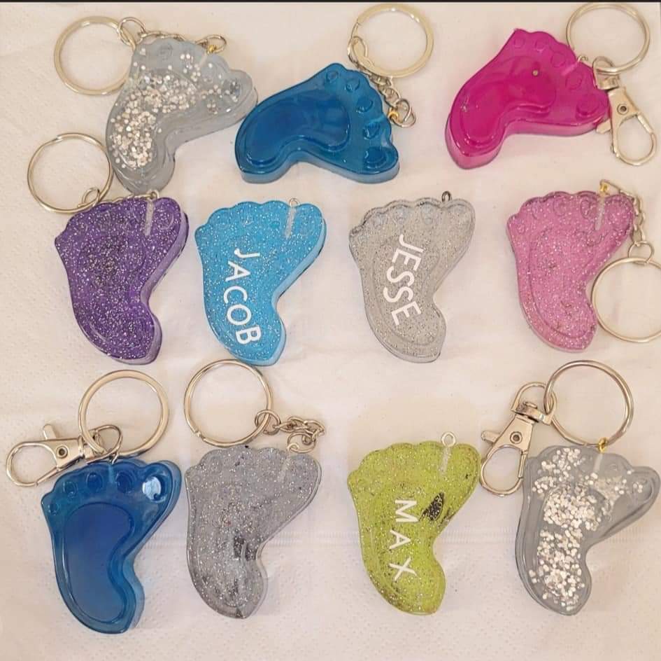 Babies Foot Keyring