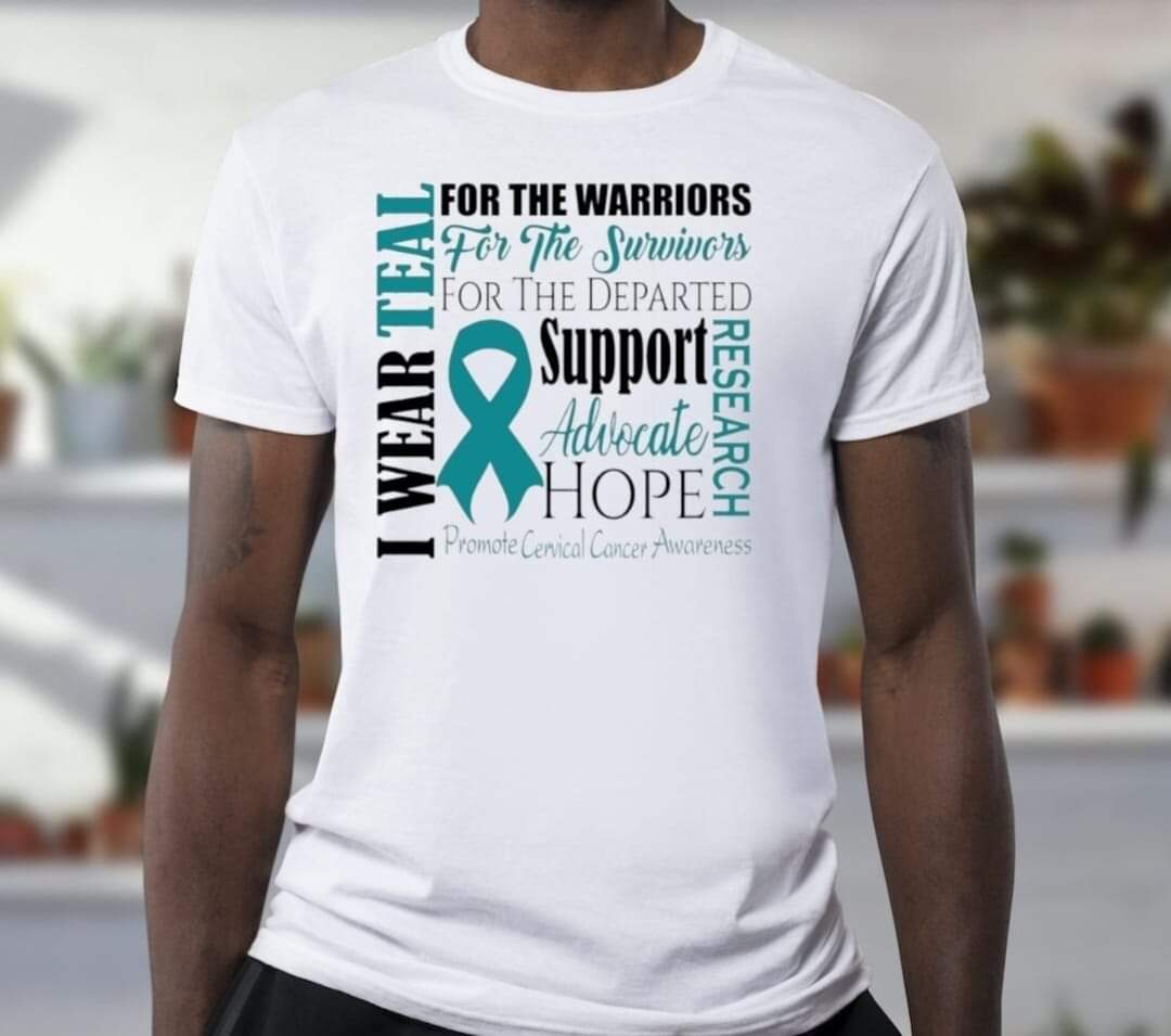 Cervical Cancer Awareness T-shirt - Benefits Charity