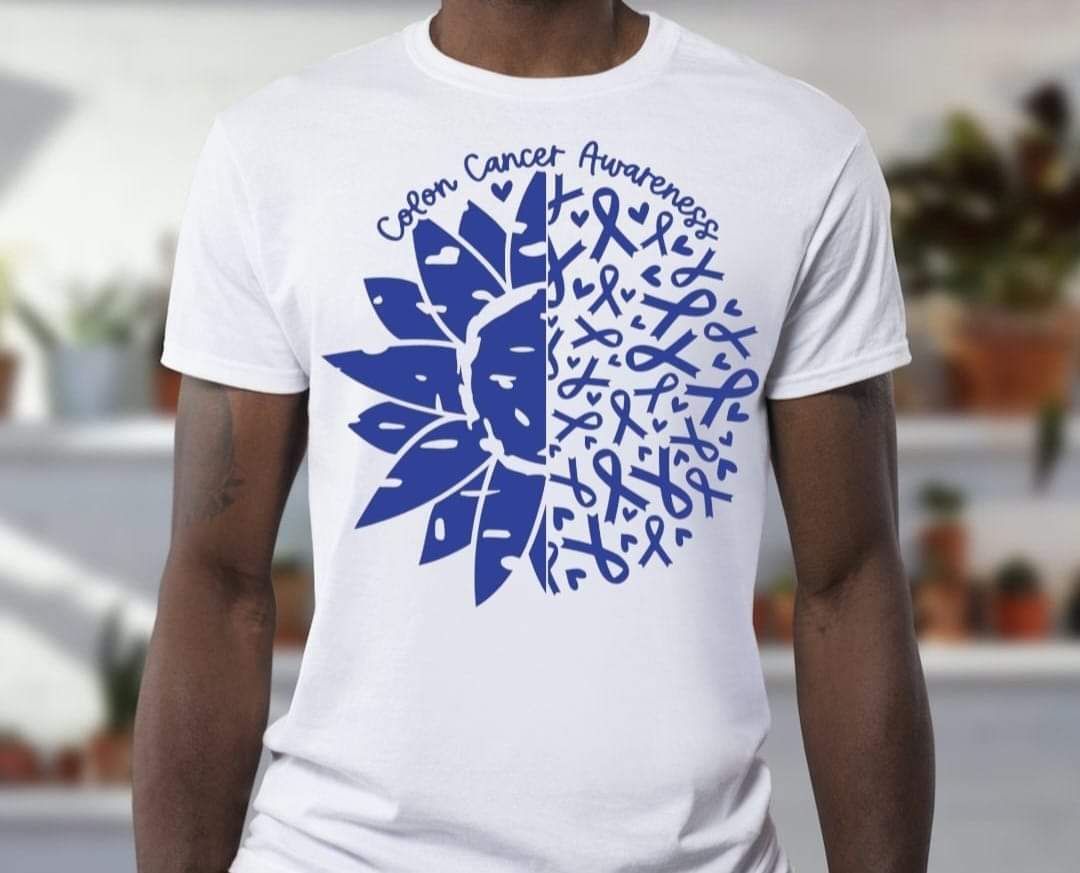 Colon Cancer Awareness T-shirt  - Benefits Charity