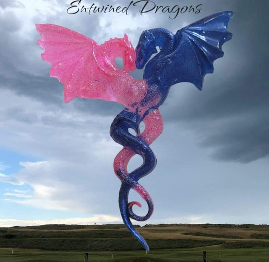 Entwined Dragons Wall Hanger