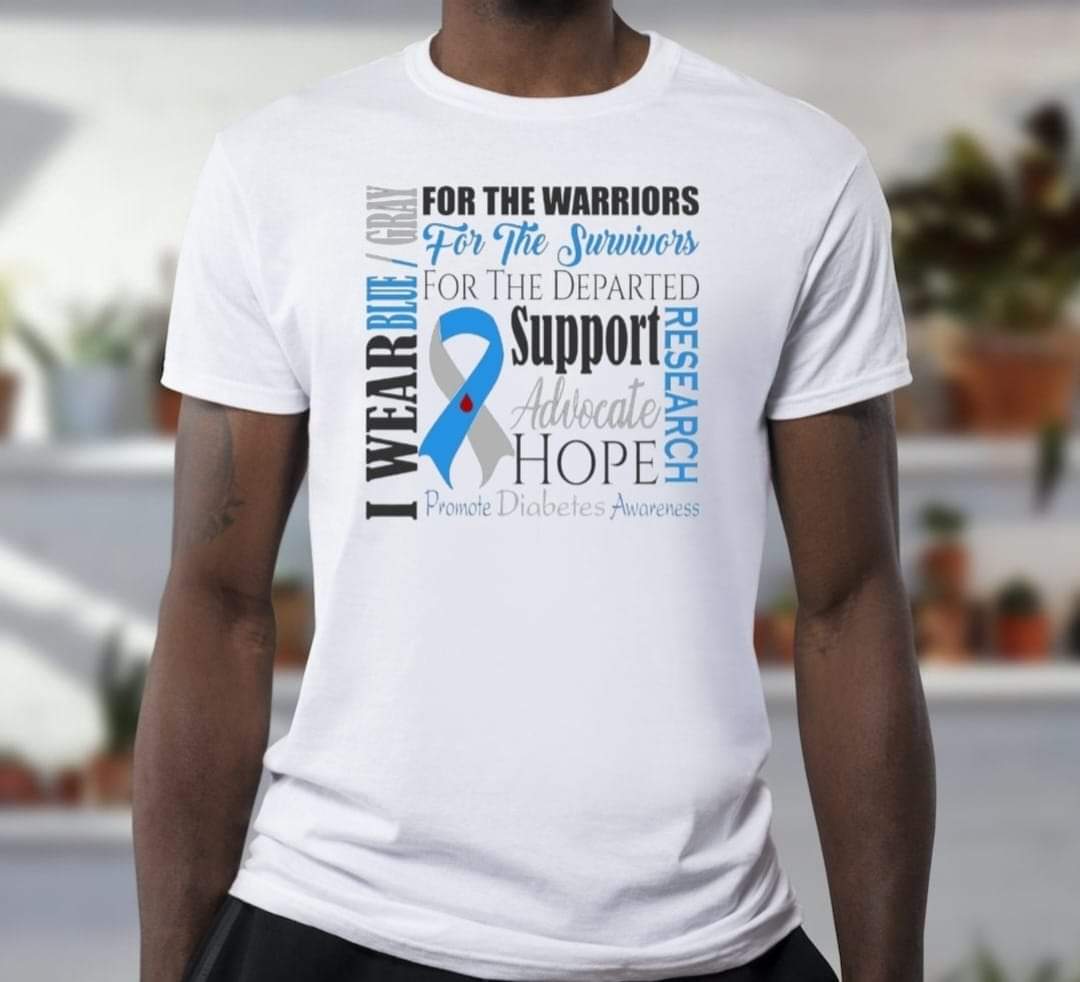 Diabetes Awareness Tshirts  - Benefits Charity