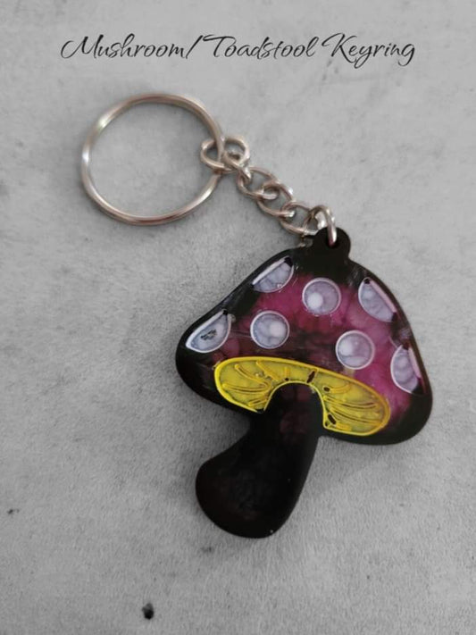 Mushroom Keyring