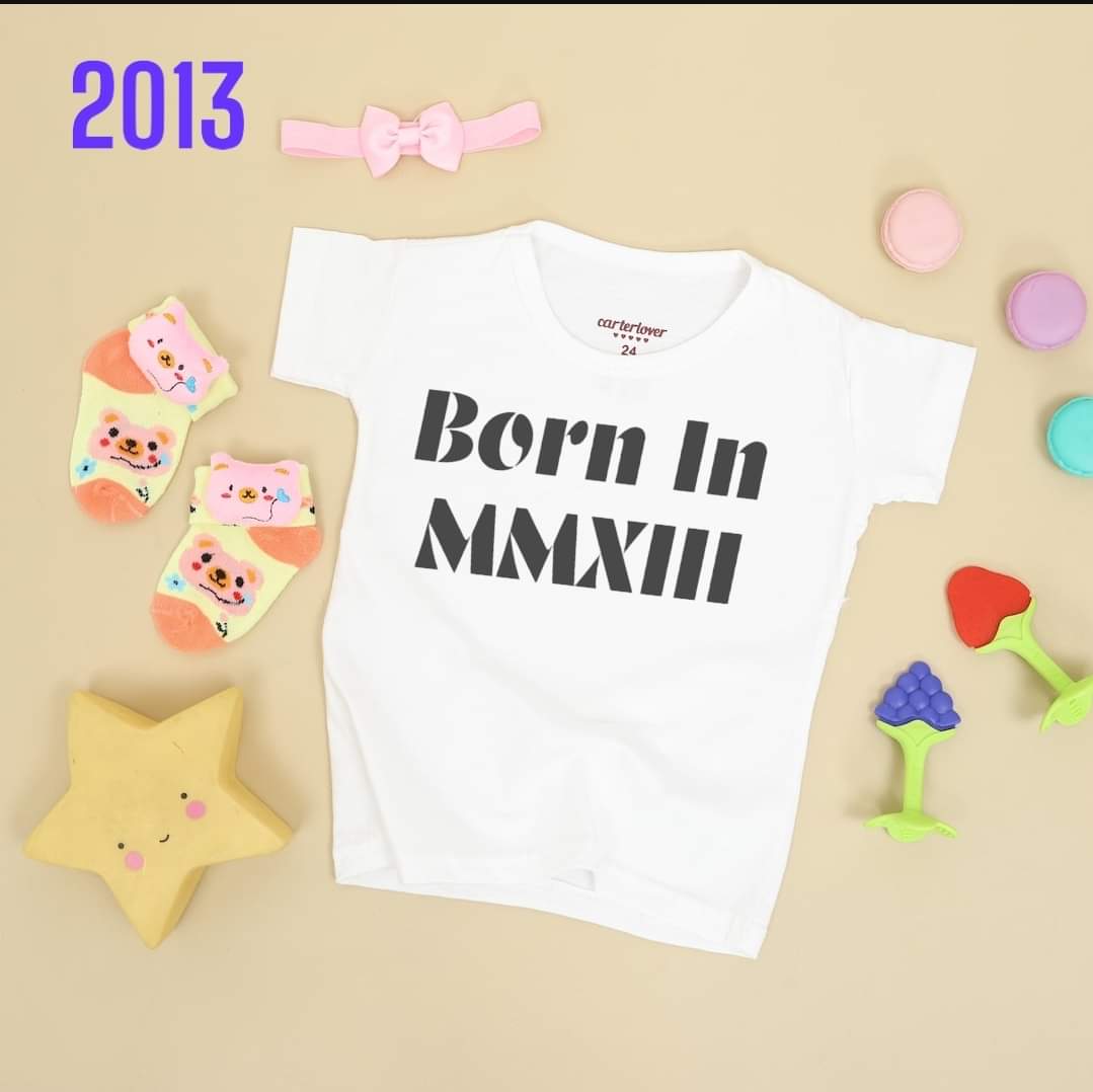 Roman Numerals Birthday T-shirts