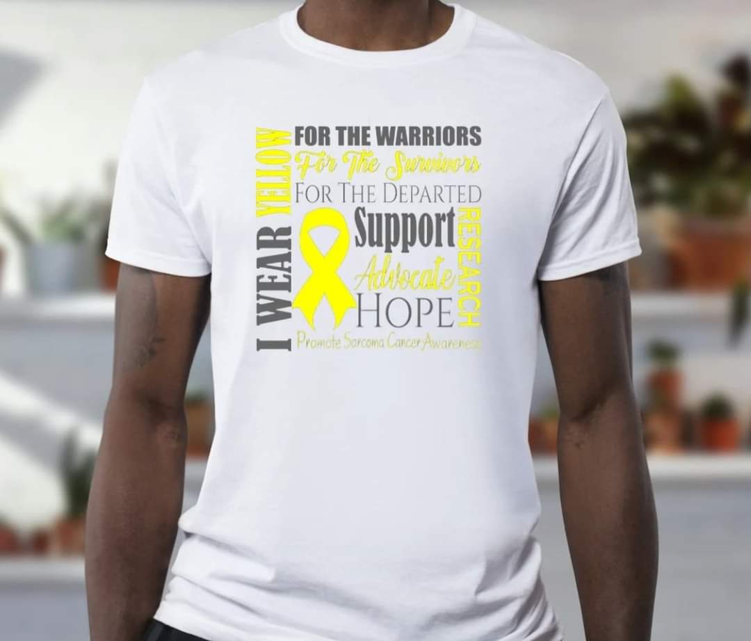 Sarcoma Awareness T-shirt - Benefits Charity