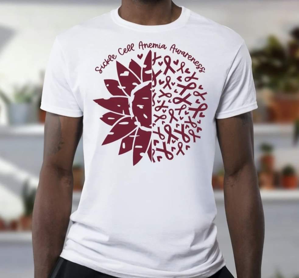 Sickle Cell Anemia Awareness T-shirt - Benefits Charity