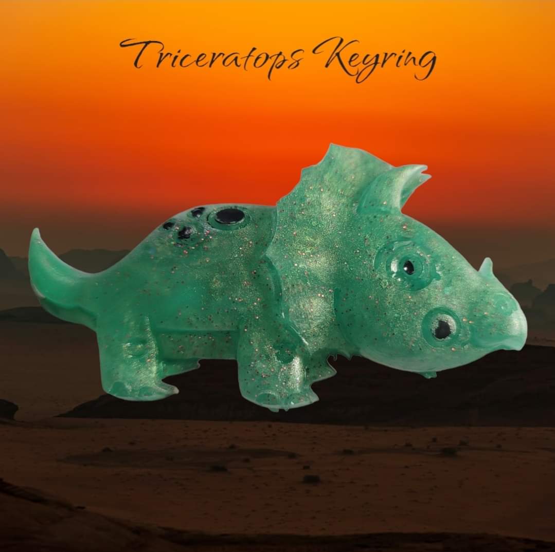 Triceratops Keyring