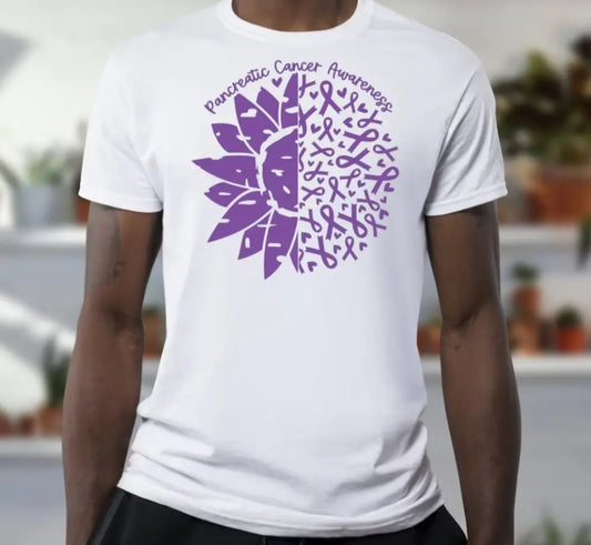 Pancreatic Cancer Awareness T-shirt  - Benefits Charity