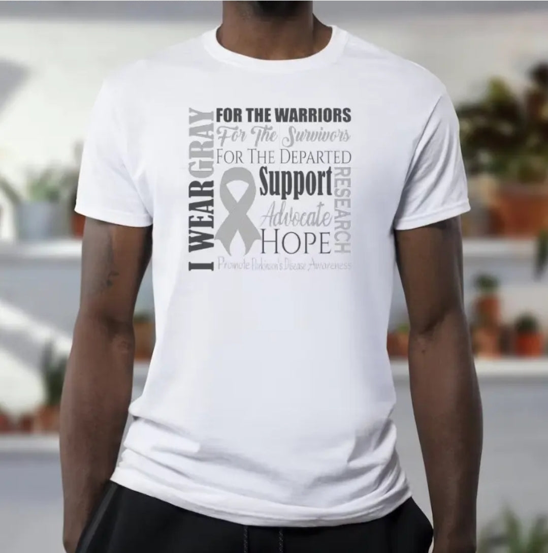 Parkinsons Disease Awareness T-shirt  - Benefits Charity