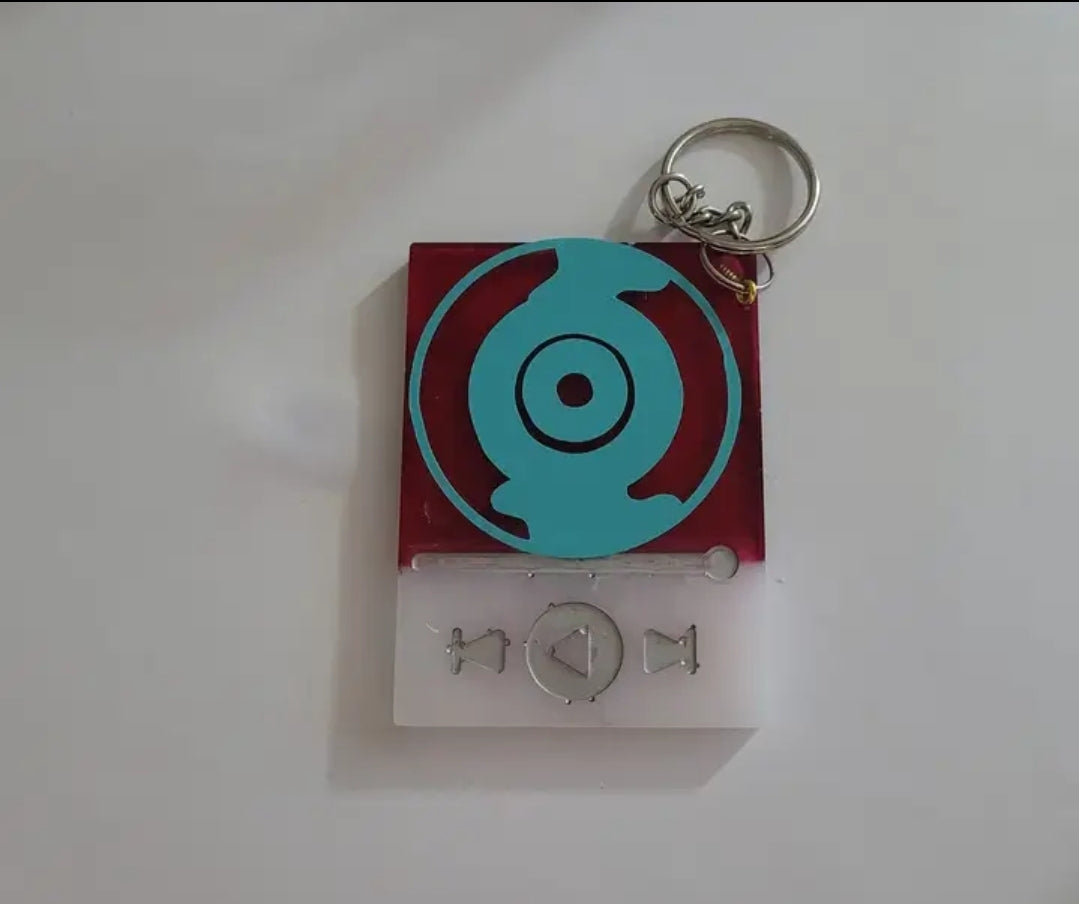 Turntable/Record Keyring