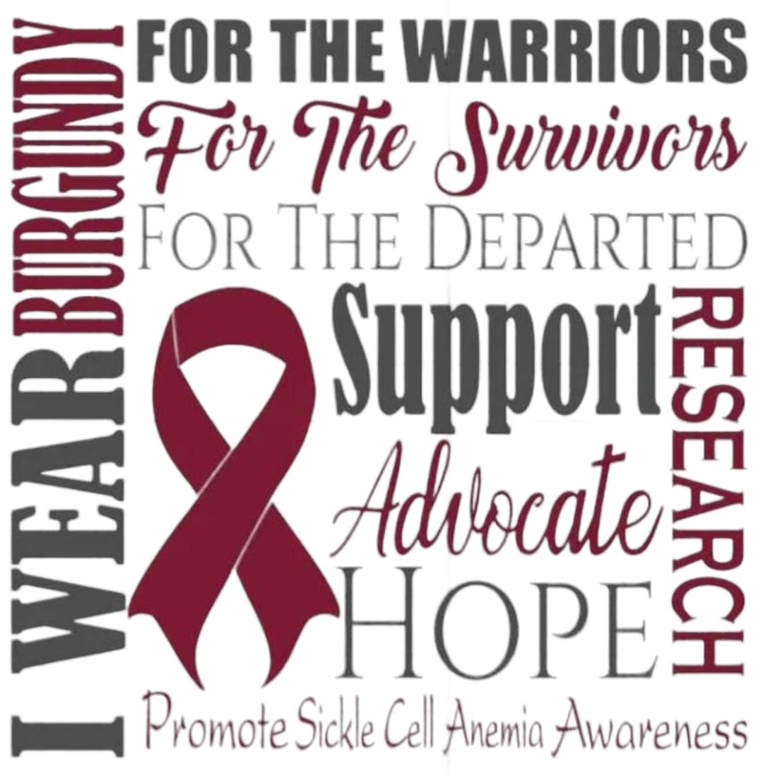 Sickle Cell Anemia Awareness T-shirt - Benefits Charity