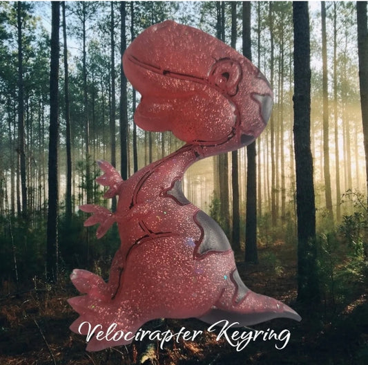 Velocirapter Dinosaur Keyring