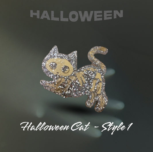 Bone Cat Keyring