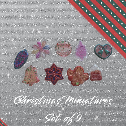 Christmas Miniatures Set Of 9