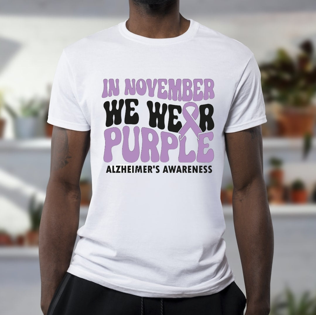 Alzheimer's Awareness T-shirts- Benefits Charity