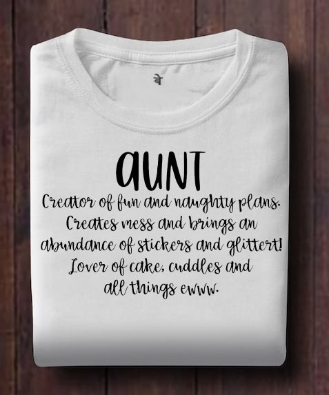 Aunt Definition T-shirt