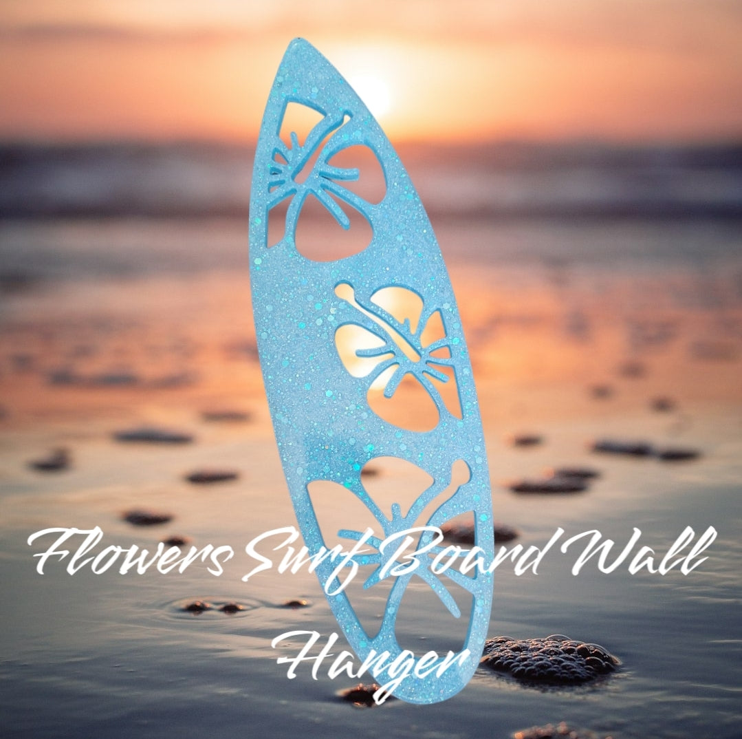 Surf Board Shaped Wall Hanger