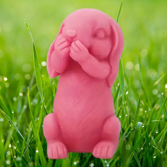 Easter Bunny Ornament - Covering Mouth