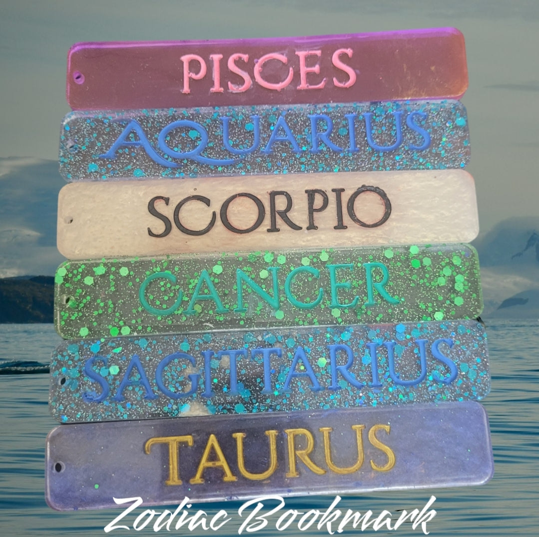 Zodiac Bookmark - Resin