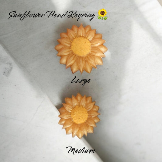 Sunflower Head Keyring