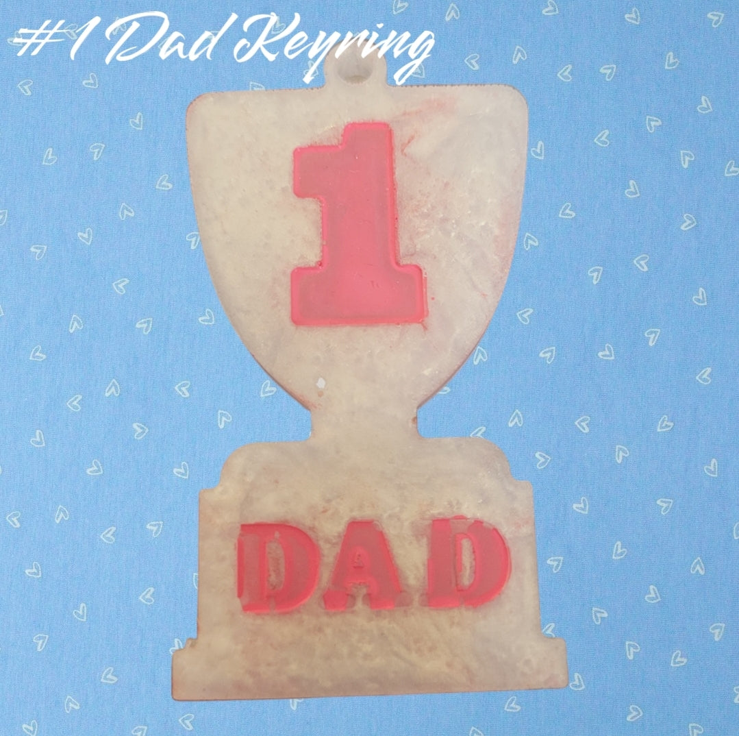 No 1 Dad • Fathers Day Keyring