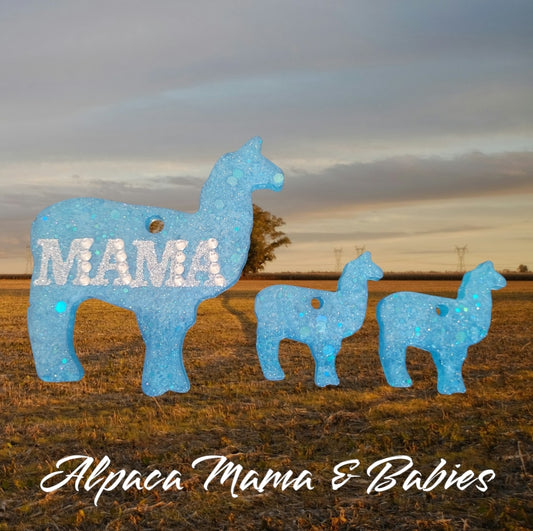 Mama Mum Dad Animal Keyring